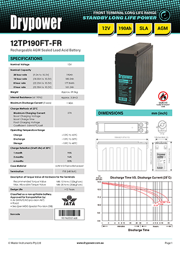 12TP190FT-FR Datasheet